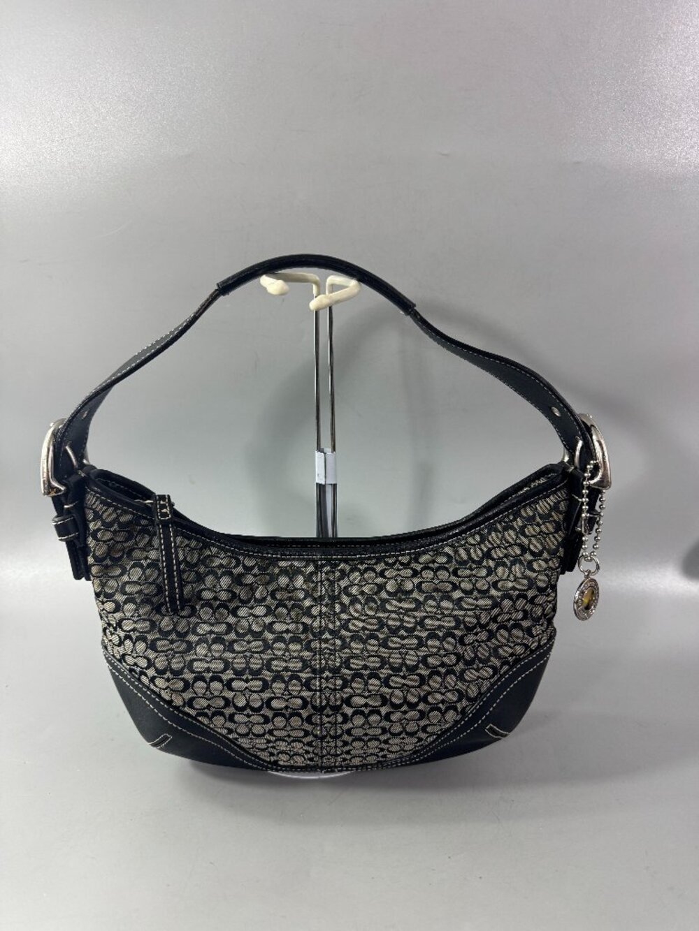 Authentic Vintage Coach # 6351 Soho Mini Signature Small Hobo